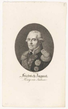 Bildnis des Friedrich August König von Sachsen