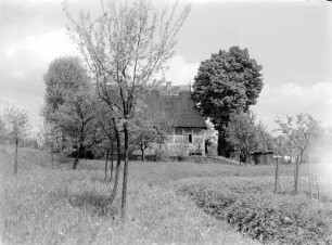 Altenwerder, Finkenwerder : Blick auf ein Fachwerkhaus