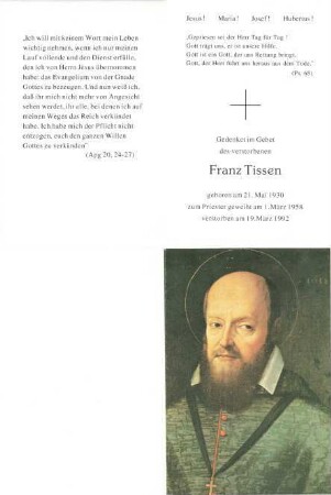 Tissen, Franz