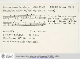 Sonate F-Dur
