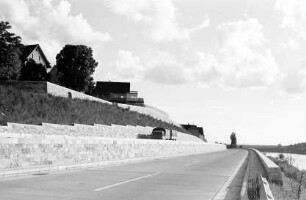 Rheinweiler: Autobahnbauwerk Doppelrampe; Blick von Norden