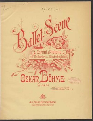 Ballet-Scene für Cornet à Pistons : mit Orchester oder Klavierbegleitung : op. 31