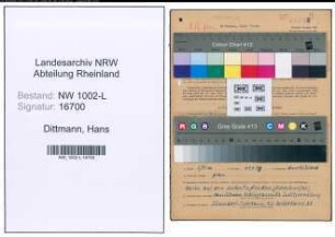 Entnazifizierung Hans Dittmann , geb. 26.05.1902 (Aufseher)