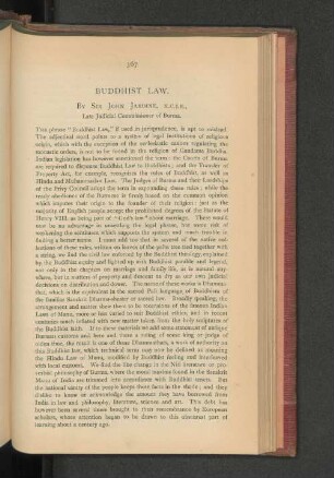 Buddhist Law.