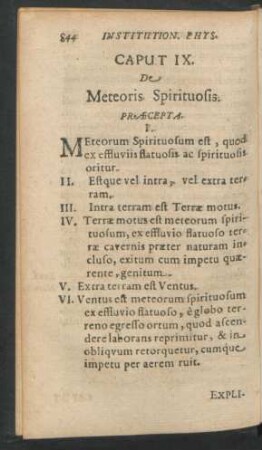 Caput IX. De Meteoris Spirituosis.