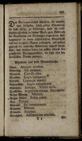 [Benennung der Heilungsmittel]