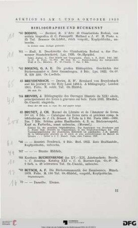 Bibliographie und Buchkunst (Nr. 60-247)