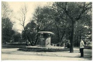Chemnitz. Zipper-Müller-Brunnen , Schlossteichinsel