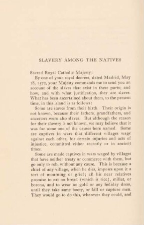 Slavery among the natives