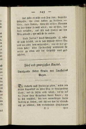 Fünf und zwanzigstes Kapitel. - Acht und zwanzigstes Kapitel.