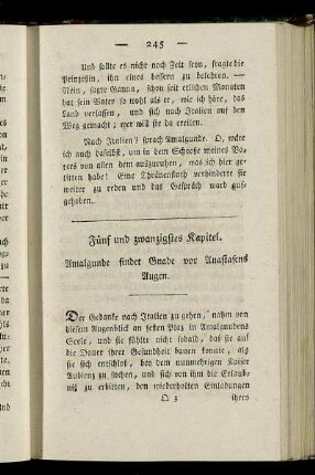 Fünf und zwanzigstes Kapitel. - Acht und zwanzigstes Kapitel.