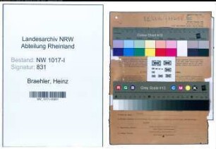 Entnazifizierung Heinz Braehler , geb. 10.03.1904 (Zahnarzt)