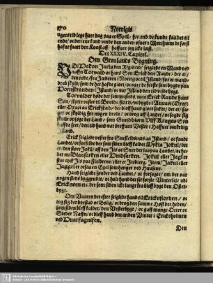 Det XXXIV. Capitel. Om Grønlands Bygning