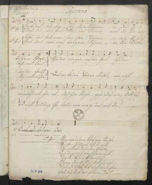 Soprano, Sanft und ruhig sei dein Schlummer; F-Dur