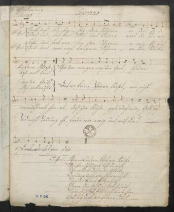 Soprano, Sanft und ruhig sei dein Schlummer; F-Dur