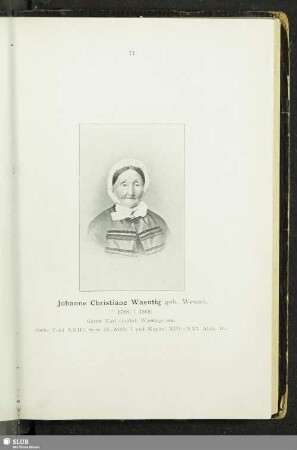 Johanne Christiane Waentig geb. Wenzel