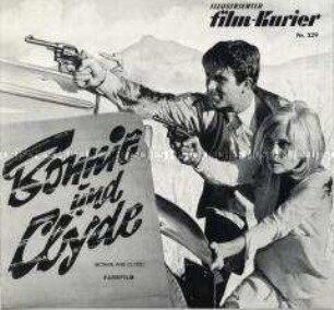 Programmzeitschrift "Illustrirter Film-Kurier" zu den US-Spielfilm "Bonnie und Clyde"