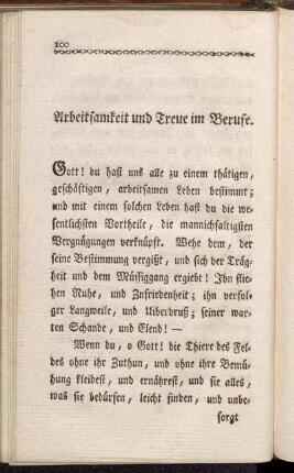 Arbeitsamkeit und Treue im Berufe.