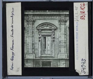Rom, Palazzo Farnese : Detail, Fenster