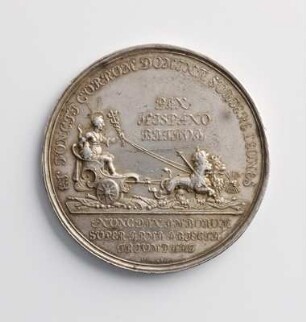 Zwittermedaille auf den spanisch-niederländischen Frieden 1648 und auf die Belagerung von Grave 1674