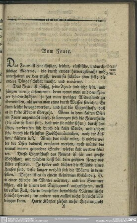 Vom Feuer
