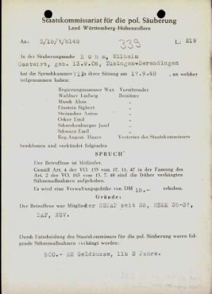 Röhm, Wilhelm