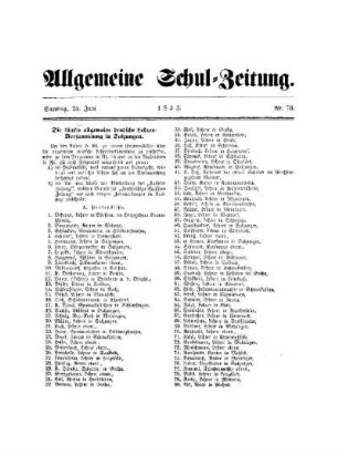 Die fünfte allgemeine deutsche Lehrer-Versammlung in Salzungen