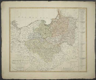 Charte vom Königreiche Preussen oder Ost- West- Süd Und Neu- Ost-Preussen