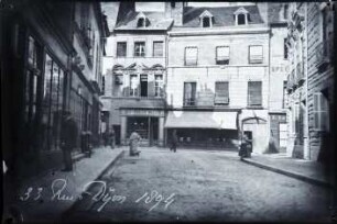 Dijon, Rue Chaudronnerie mit Blick auf die Rue Verrerie