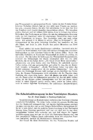 Die Schulstadtbewegung in den Vereinigten Staaten