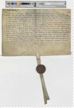 Präsentation an Propst Jacob Schomaker für eine Commende am Mauritii Altar zu St. Lamberti [lat].