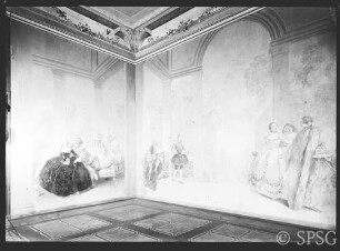 Berlin, Schloss Charlottenburg, Neuer Flügel, Erstes Hautelice-Zimmer, R.: 352, Wandgemälde.