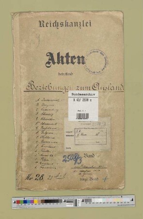 Beziehungen zum Ausland