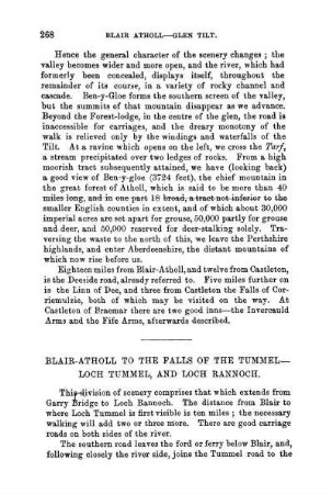 Blair- Atholl, to the Falls of the Tummel, Loch Tummel, and Loch Rannoch