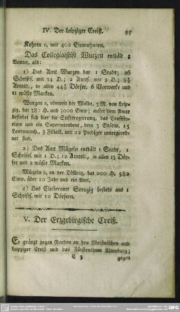 V. Der Erzgebirgische Creiß