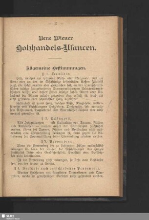 Neue Wiener Holzhandels-Usancen
