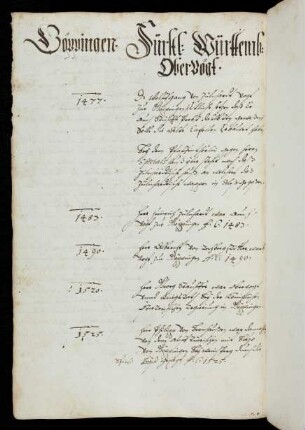 49v-51v Württembergische Obervögte in Göppingen (1477-1659)
