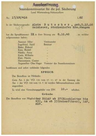 Butscher, Alois