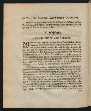 IX. Abschnitt. Fugensätze nach den alten Tonarten