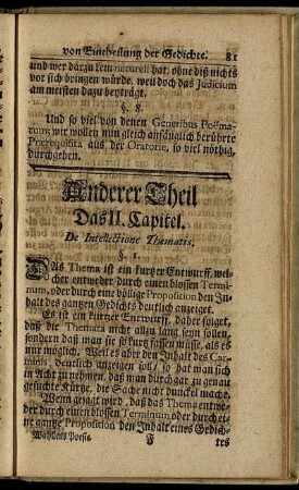 Das II. Capitel. De Intellectione Thematis.