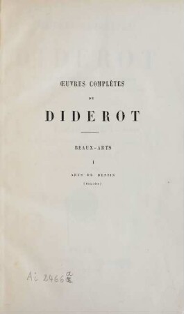 T. 10: Œuvres complètes de Diderot