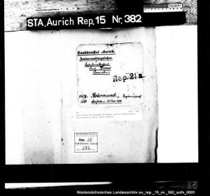 Personalakten des Alexander Rotermund, zuletzt kommissarischer Amtshauptmann in Weener (dabei Vorakten)