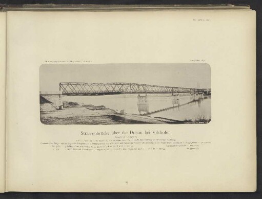 Strassenbrücke über die Donau bei Vilshofen.