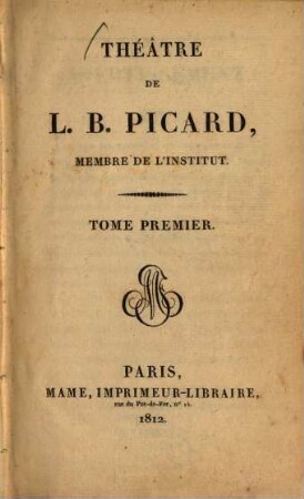 Théâtre de L. B. Picard, 1