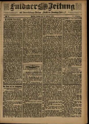 Ausgabe vom Freitag, den 13. Februar 1903.