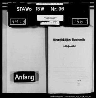 Verpachtung und Brandversicherung der herrschaftlichen Gebäude zu Gandersheim