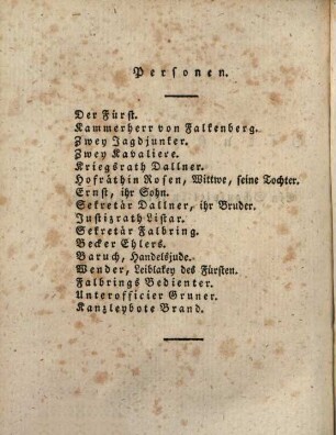A. W. Ifflands Theatralische Werke : Auswahl, 10. Dienstpflicht. Der Vormund. Vaterfreude