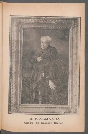 [Retrato de] R. P. Almansa : Cuadro de Acevedo Bernal.