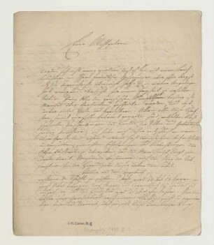 Brief von Bronzetti an Joseph Heller