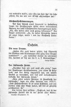 Daheim.